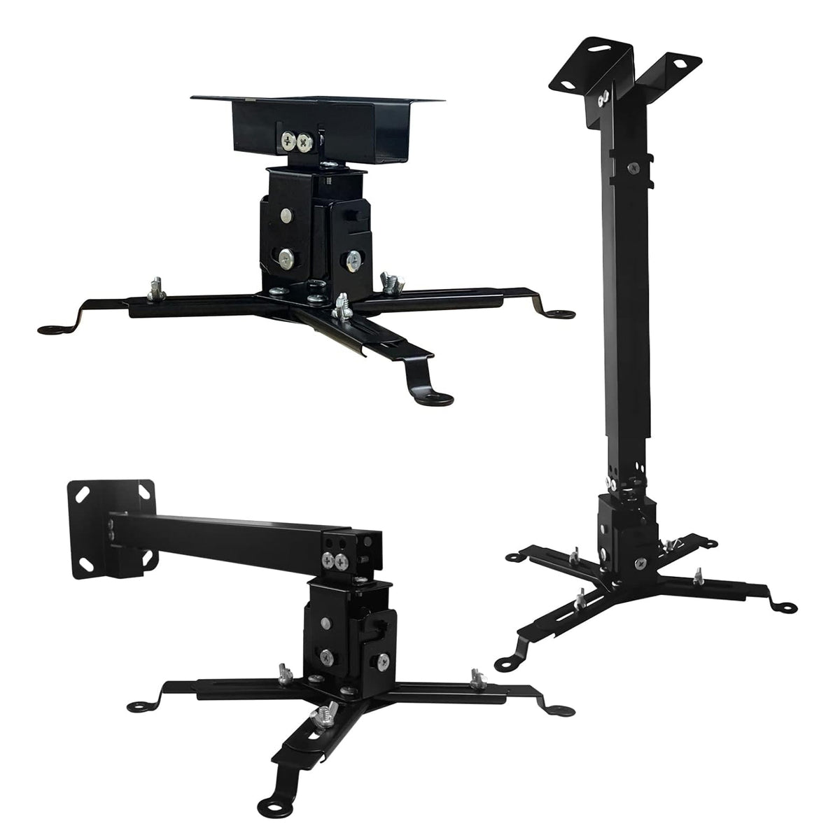 Soporte universal de techo y pared para proyector 5Core, ajustable, de bajo perfil, capacidad de 40 lb