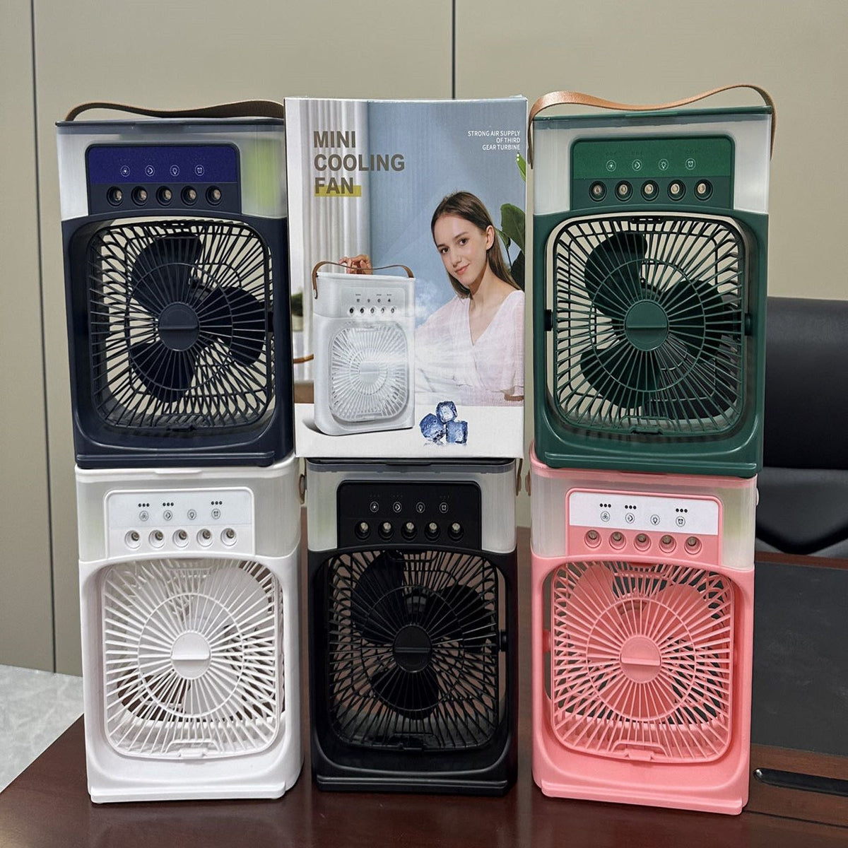 Ventilador Enfriador de Aire Portátil 3 en 1 – Mini Aire Acondicionado para Habitación, Oficina y Coche | Enfriamiento Rápido + Humidificador | Se envía desde EE. UU. 🇺🇸 | ¡Producto estrella en TikTok y Amazon!