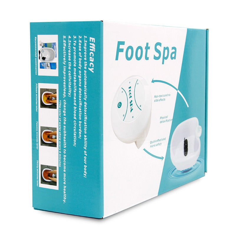 Minimasajeador de pies portátil para baño de pies iónico